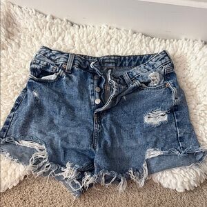 Wild Fable Blue Distressed Jean Shorts